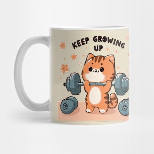 Cat Lifting Gains in the Gym Mug